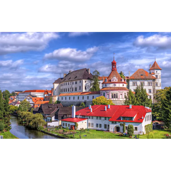 Colorful City on a Canal Mouse Pad (Desk Mat)