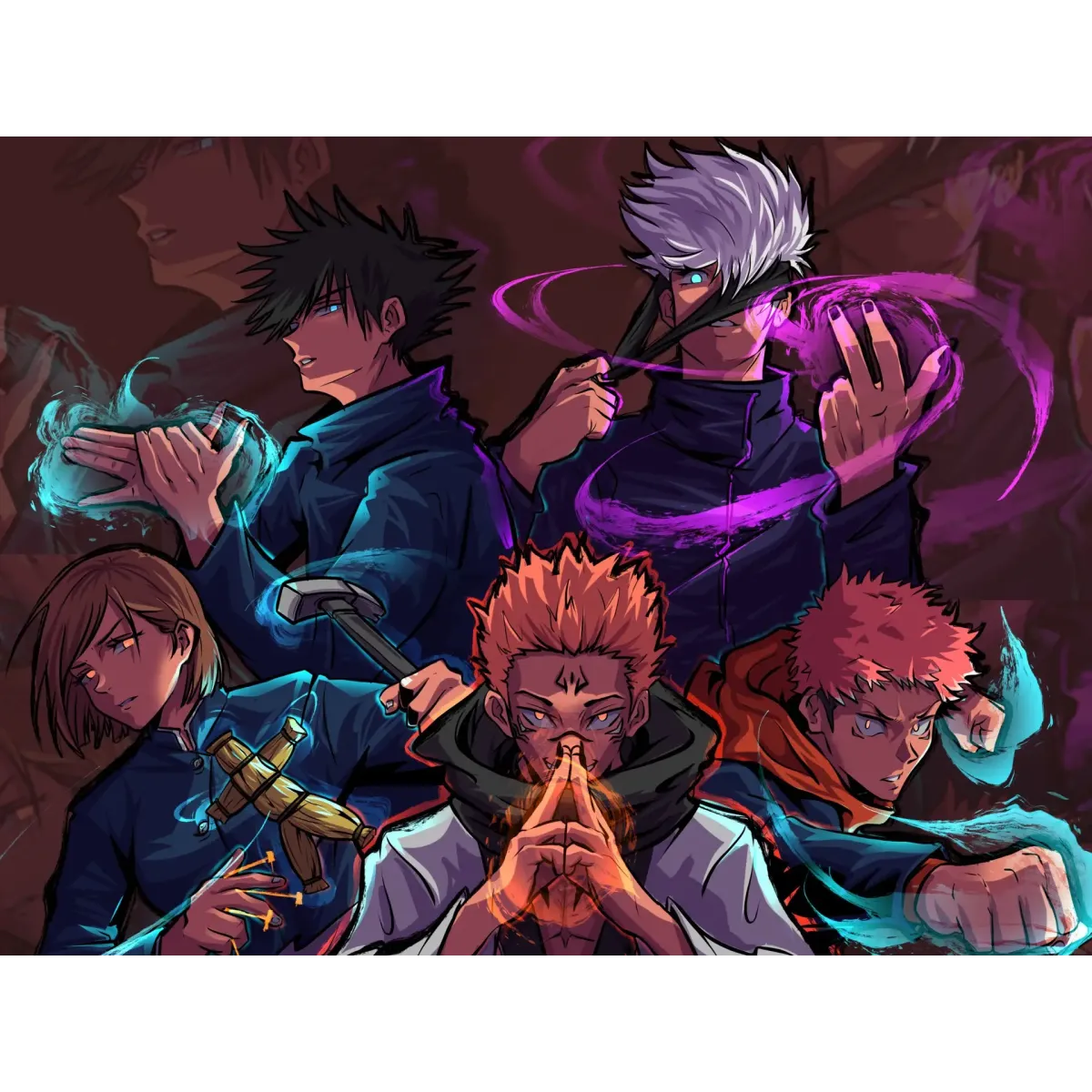 Anime Jujutsu Kaisen  Mouse Pad (Desk Mat)