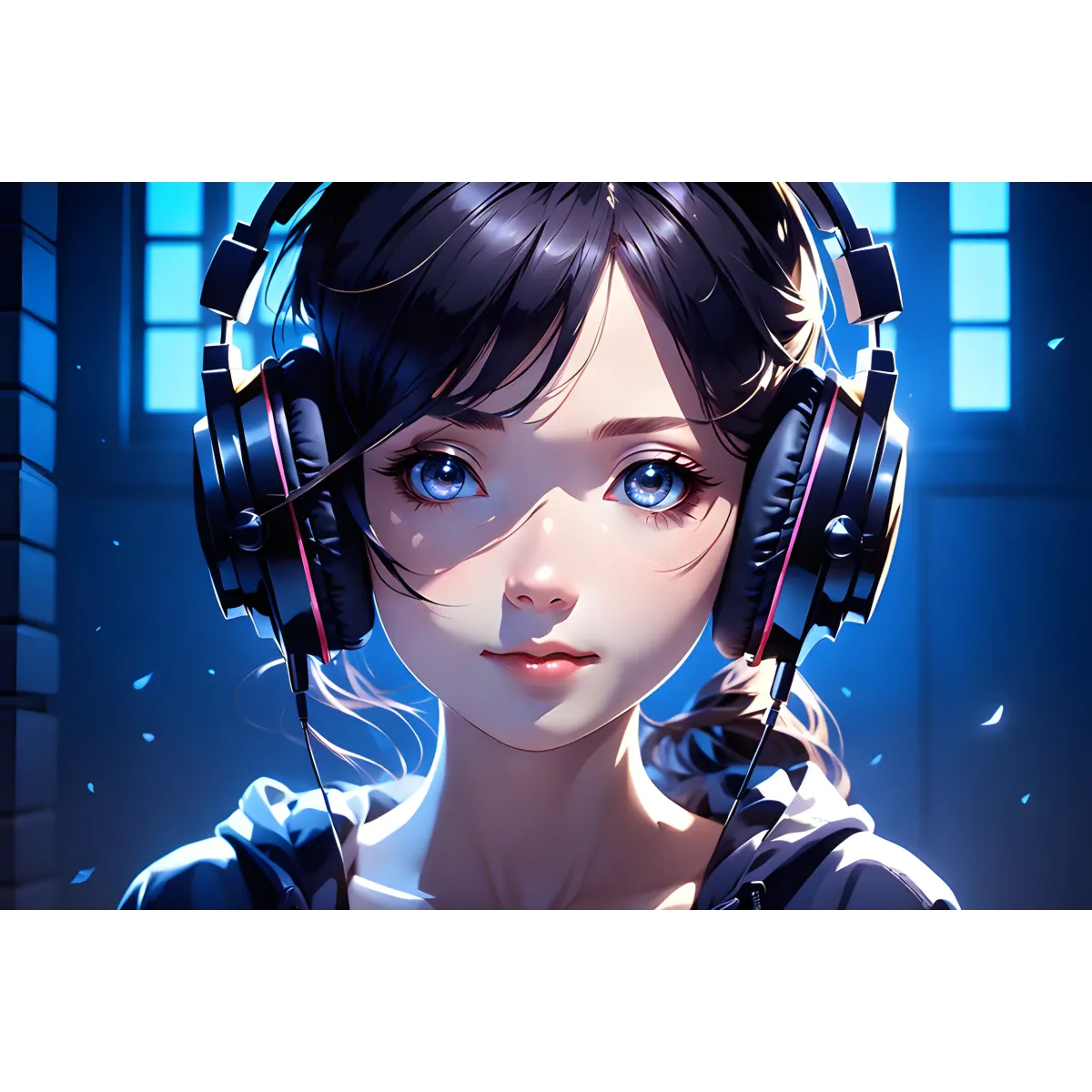 AI Art,headphones  Mouse Pad (Desk Mat)