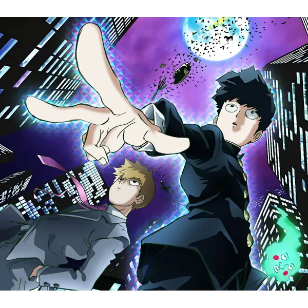 Mob Psycho 100 Arataka Reigen, Shigeo Kageyama, Ekubo  Mouse Pad (Desk Mat)