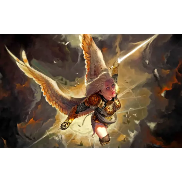 Fantasy Angel Warrior  Mouse Pad (Desk Mat)