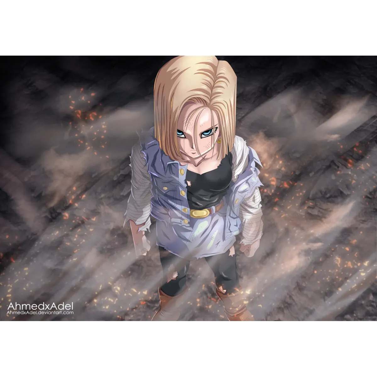 Android 18  Mouse Pad (Desk Mat)