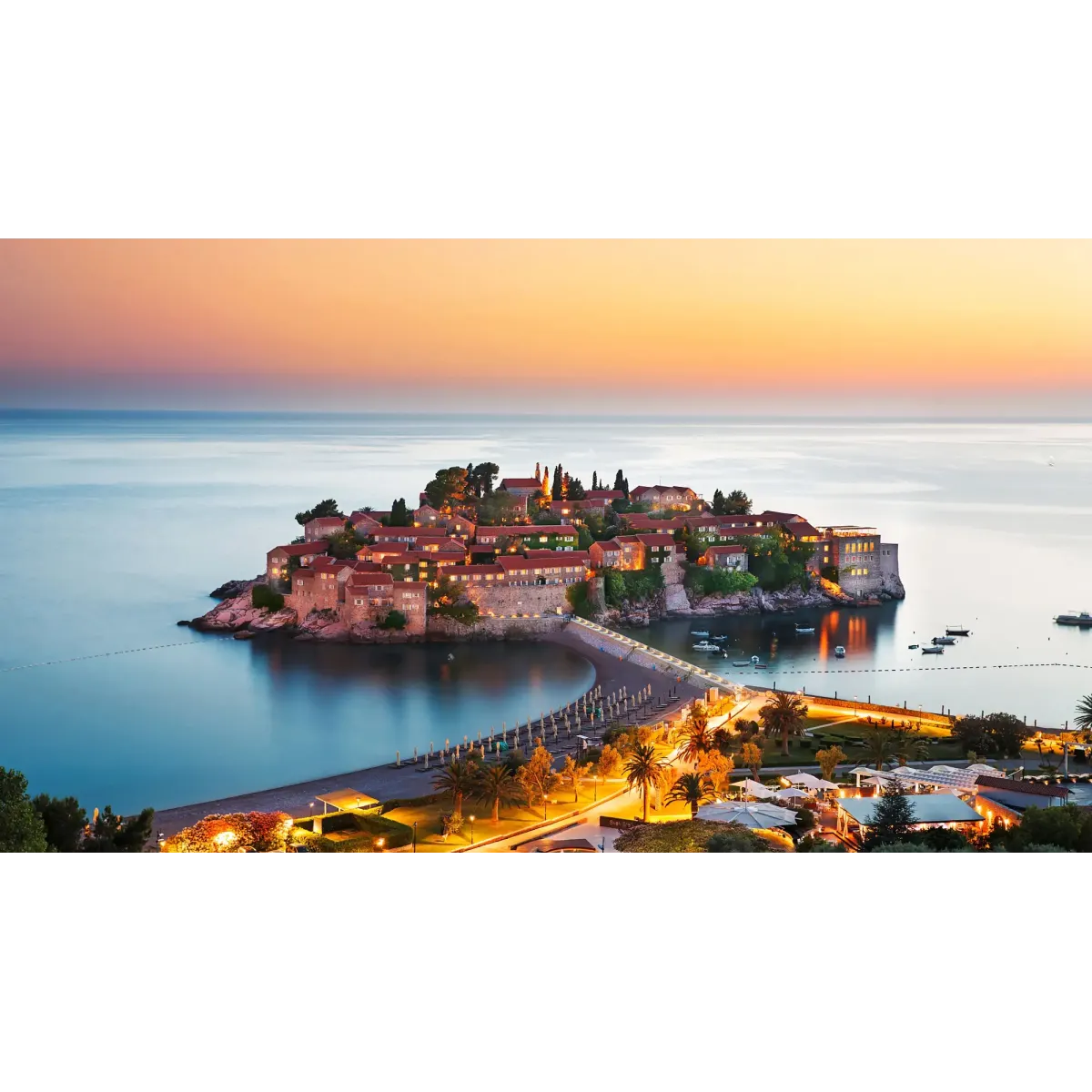 Aman Sveti Stefan, Montenegro  Mouse Pad (Desk Mat)