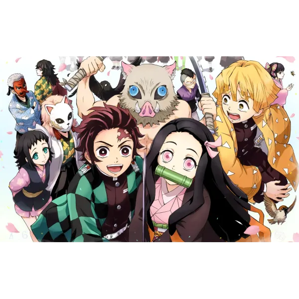 Demon Slayer: Kimetsu no Yaiba  Mouse Pad (Desk Mat)