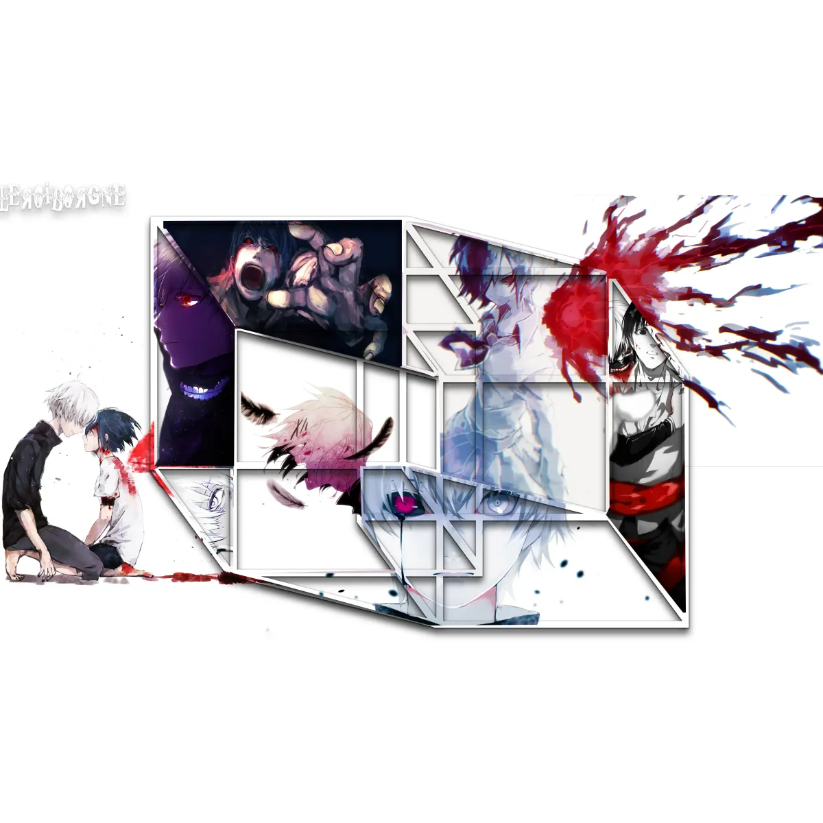 Juuzou Suzuya Ken Kaneki  Mouse Pad (Desk Mat)