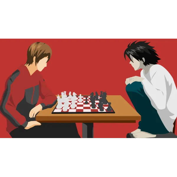 Light vs L Chess  Mouse Pad (Desk Mat)