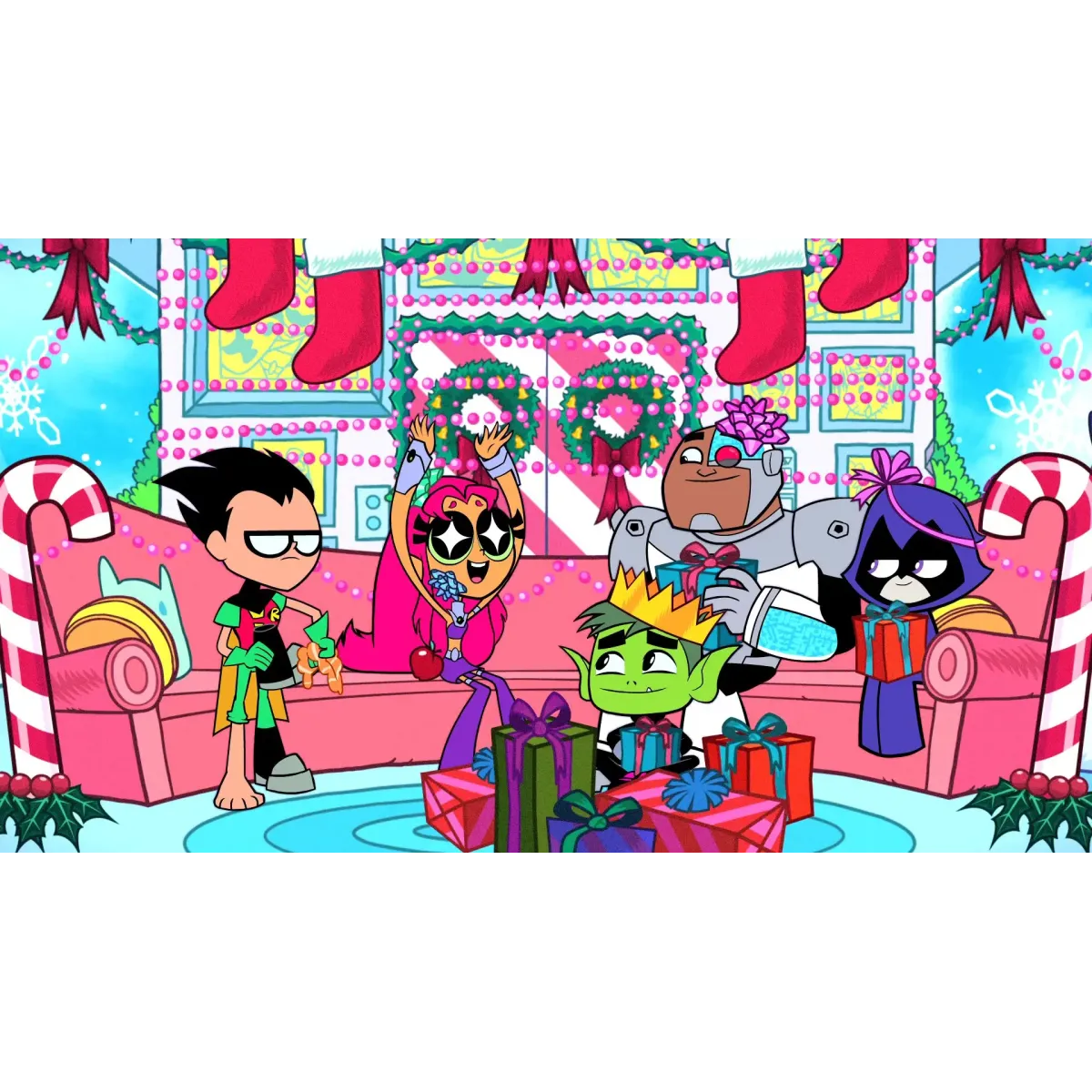 Teen Titans Go! Second Christmas Mouse Pad (Desk Mat)