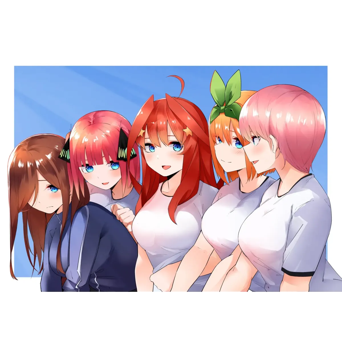 Anime The Quintessential Quintuplets  Mouse Pad (Desk Mat)