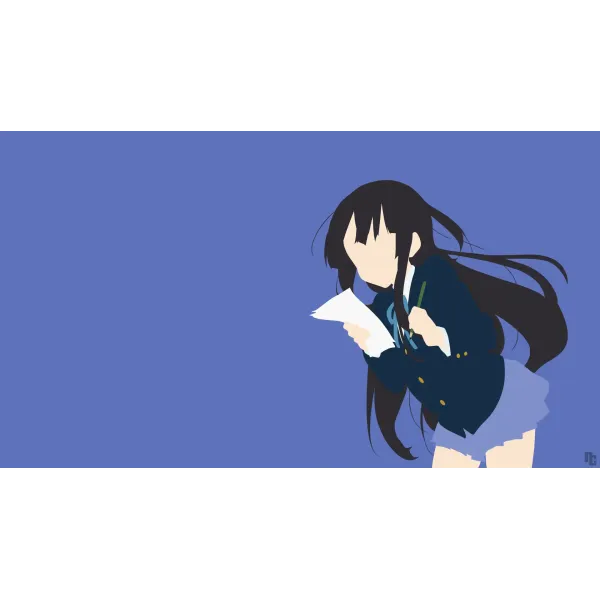 Akiyama Mio minimalist  Mouse Pad (Desk Mat)