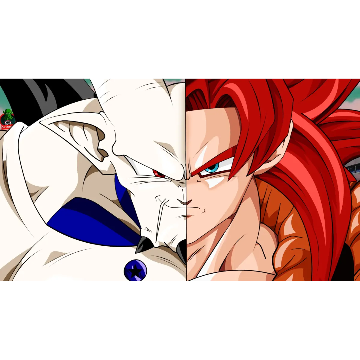 Gogeta SSJ 4 VS OMEGA SHENRON  Mouse Pad (Desk Mat)