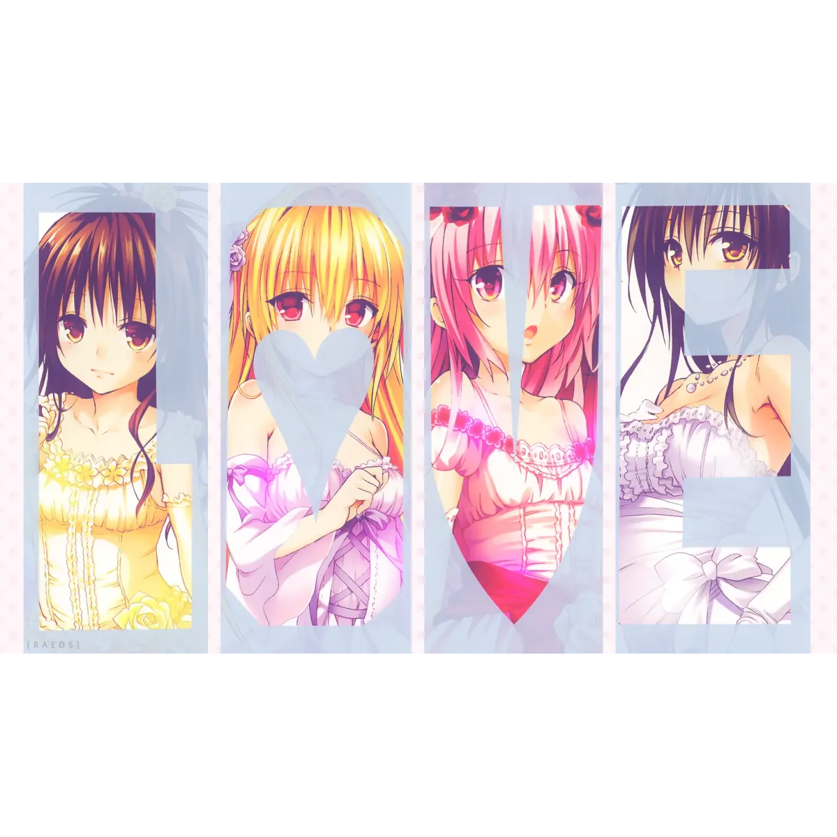 Anime To Love-Ru: Darkness  Mouse Pad (Desk Mat)