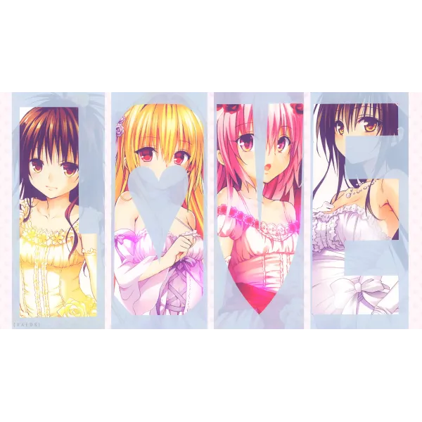 Anime To Love-Ru: Darkness  Mouse Pad (Desk Mat)