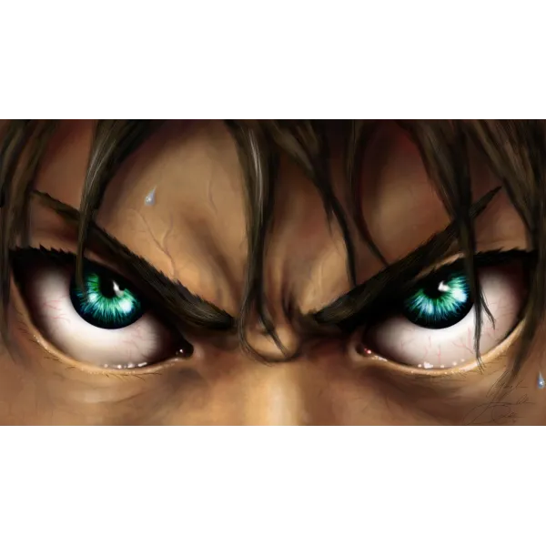 Eren Yeager's eyes  Mouse Pad (Desk Mat)