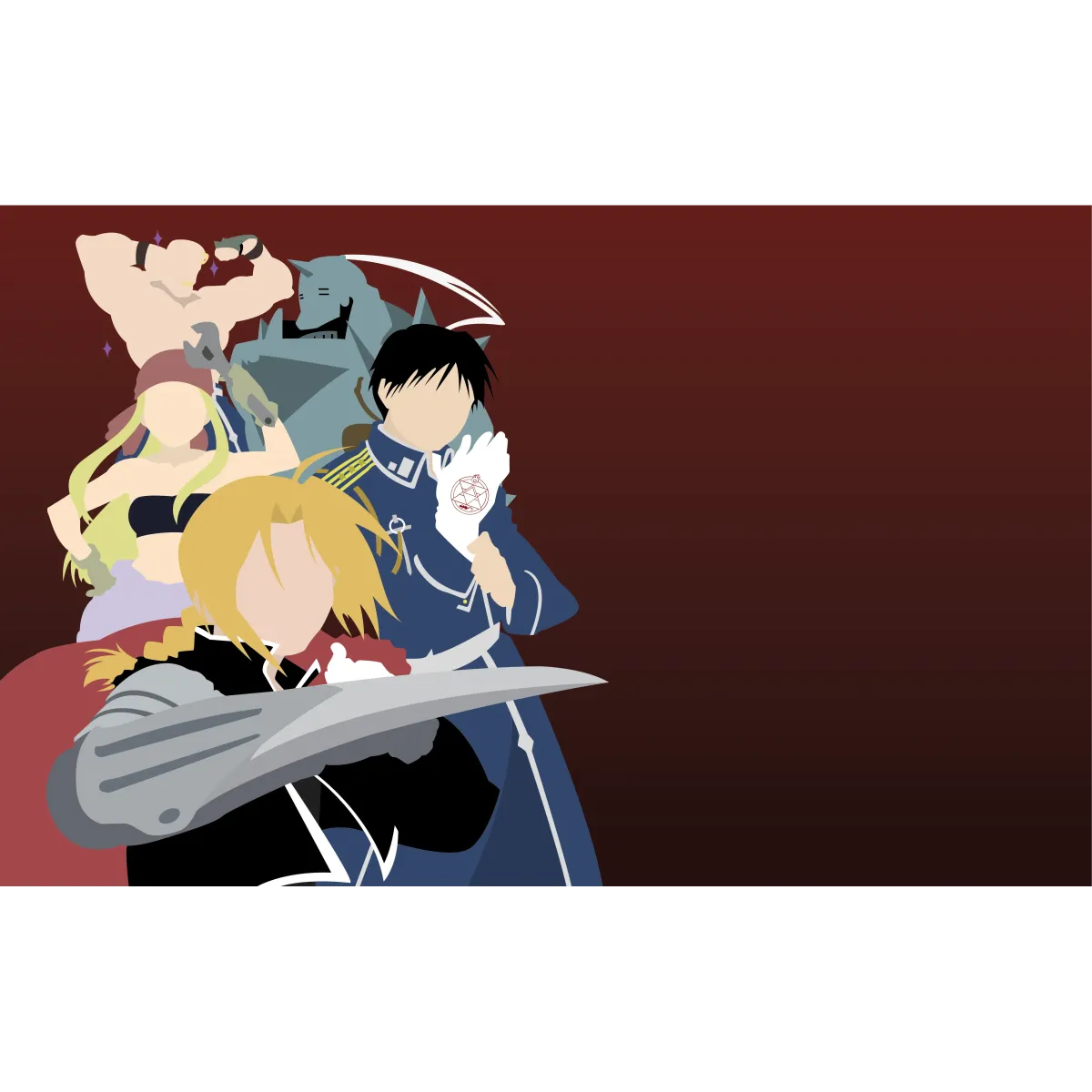 Anime FullMetal Alchemist  Mouse Pad (Desk Mat)