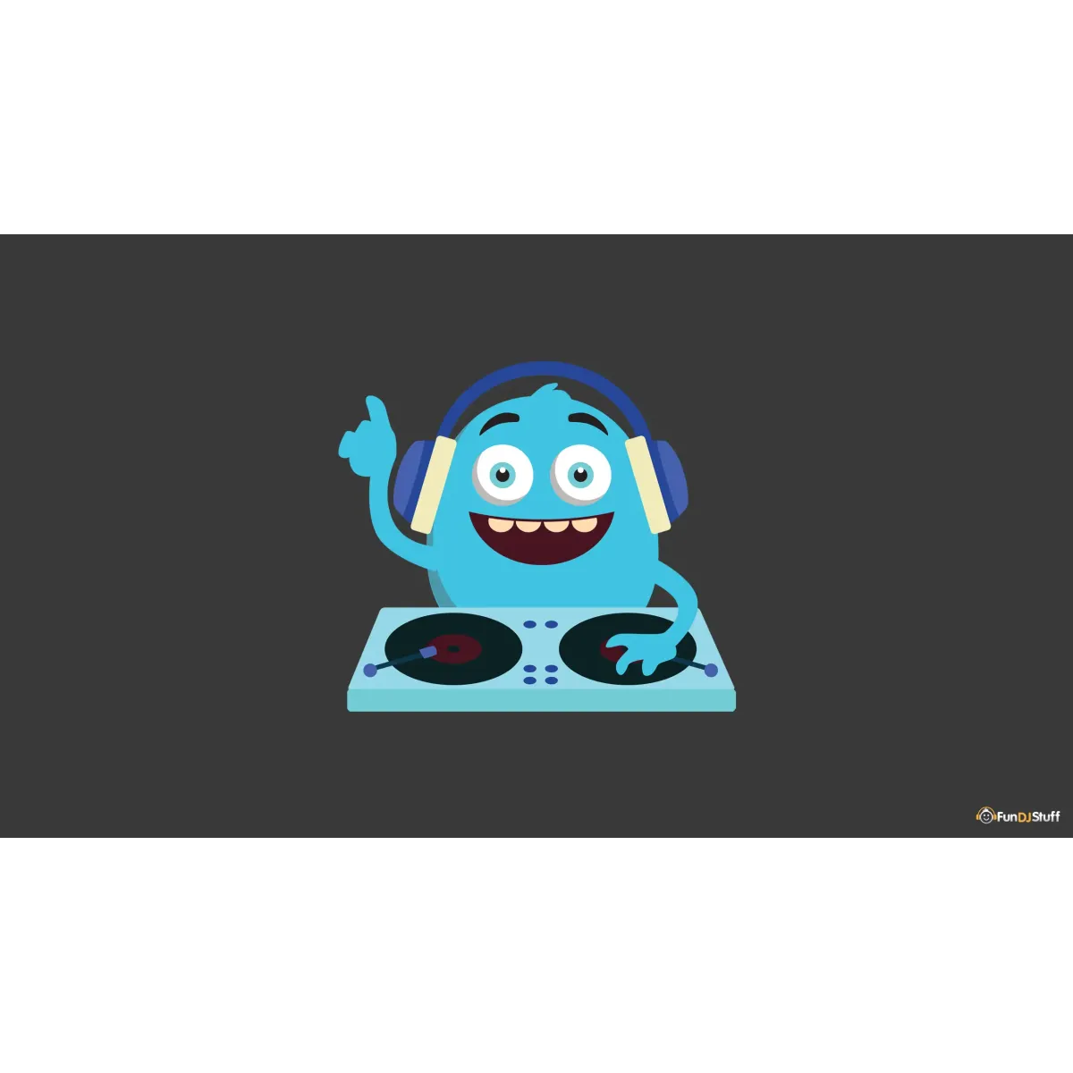 Cute Monster DJ  Mouse Pad (Desk Mat)