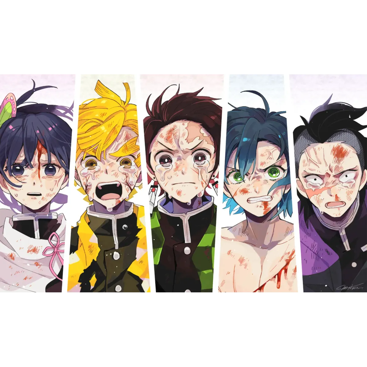 Anime Demon Slayer: Kimetsu no Yaiba  Mouse Pad (Desk Mat)