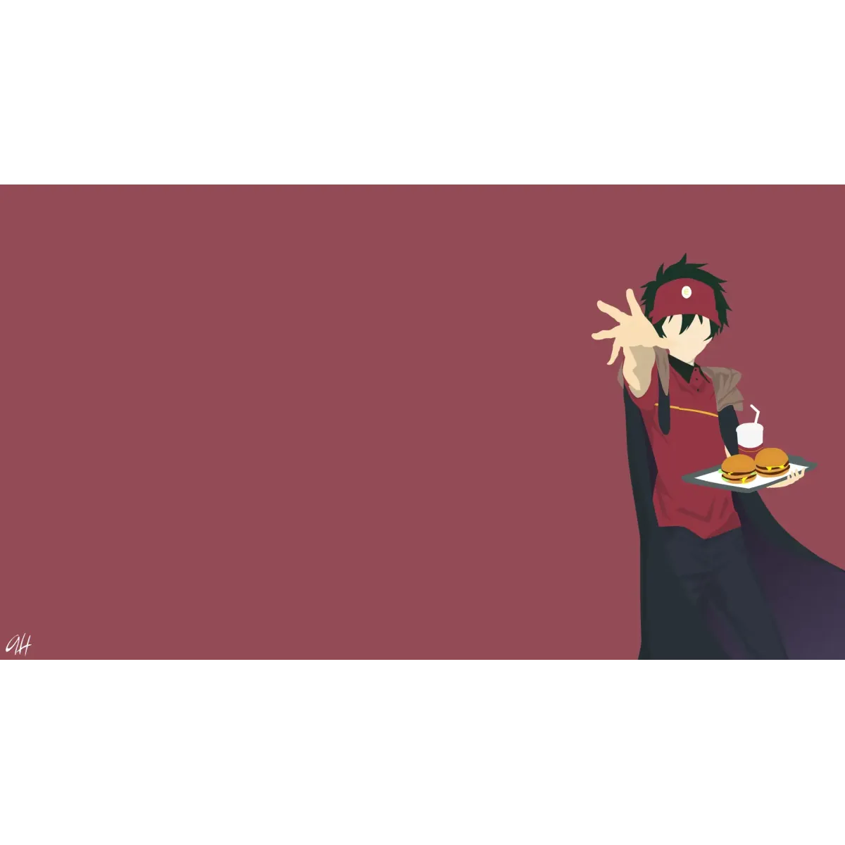 Maou Sadao from The Devil is A Part- Timer  Mouse Pad (Desk Mat)