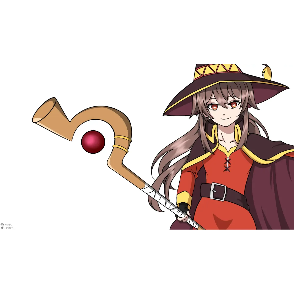 Hu Tao x Megumin  Mouse Pad (Desk Mat)