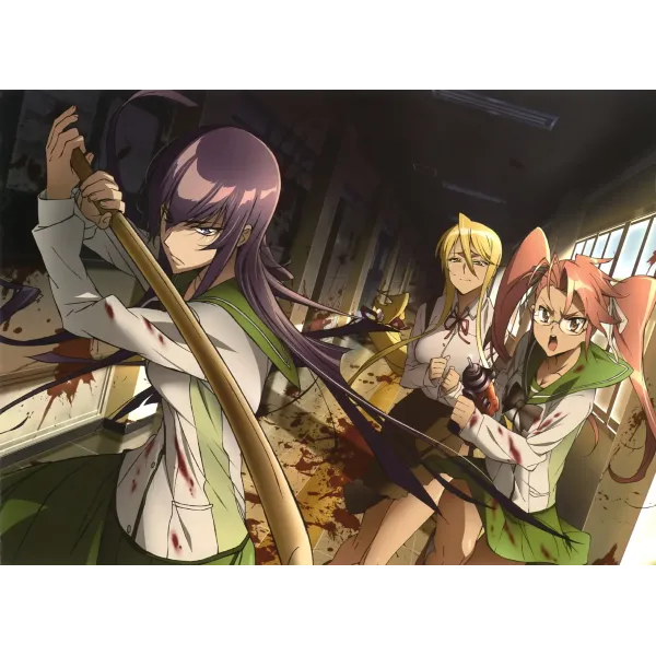 Highschool Of The Dead  Mouse Pad (Desk Mat)