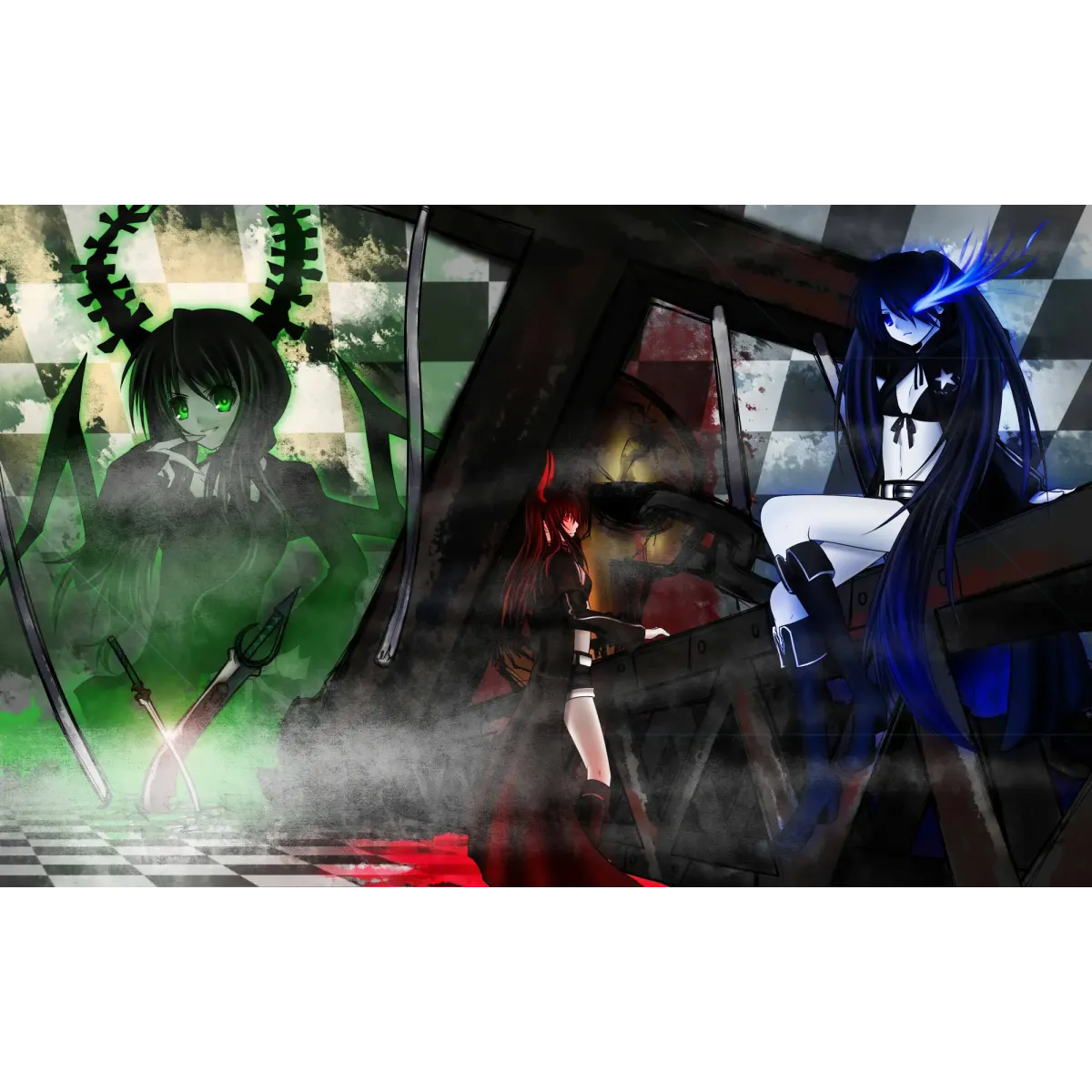 Anime Black Rock Shooter Mouse Pad (Desk Mat)