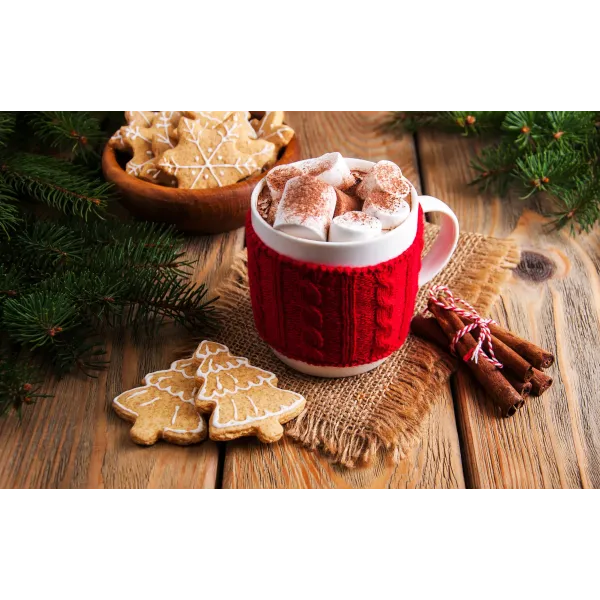 Food Hot Chocolate Mouse Pad (Desk Mat)