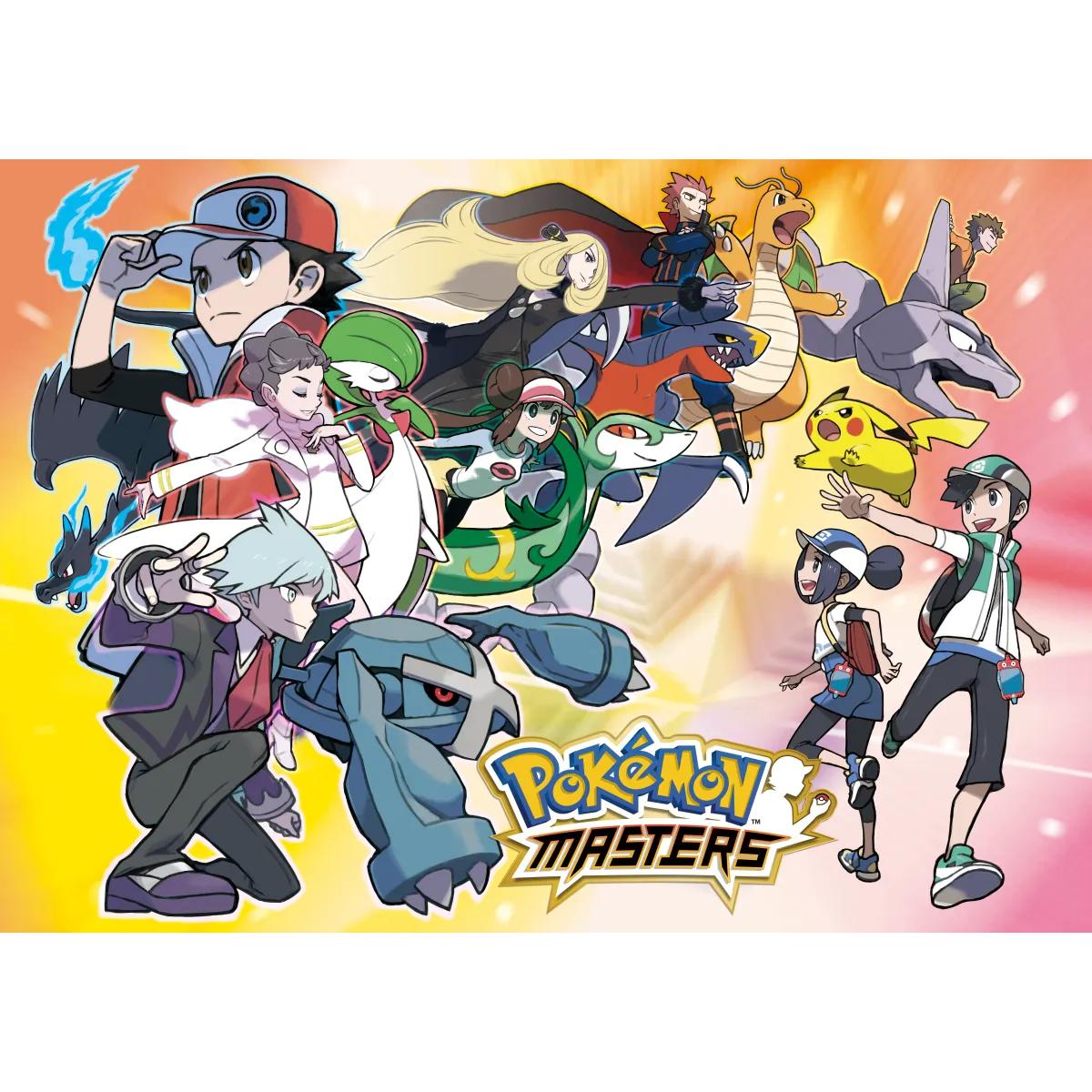 Pokémon Masters Key art Mouse Pad (Desk Mat)