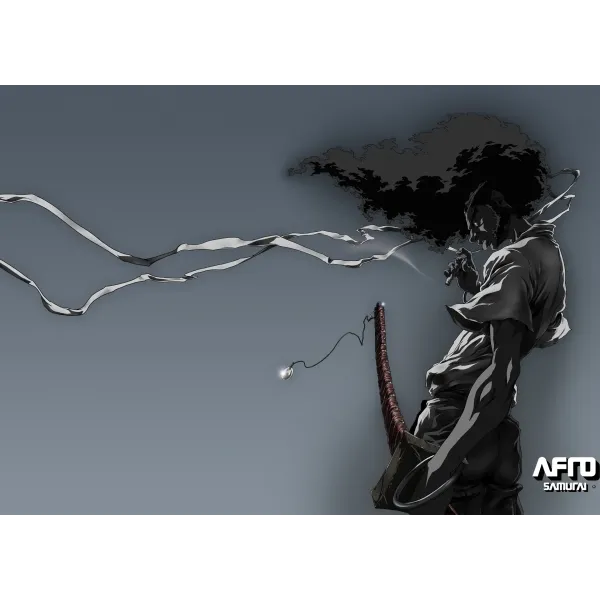 Anime Afro Samurai Mouse Pad (Desk Mat)