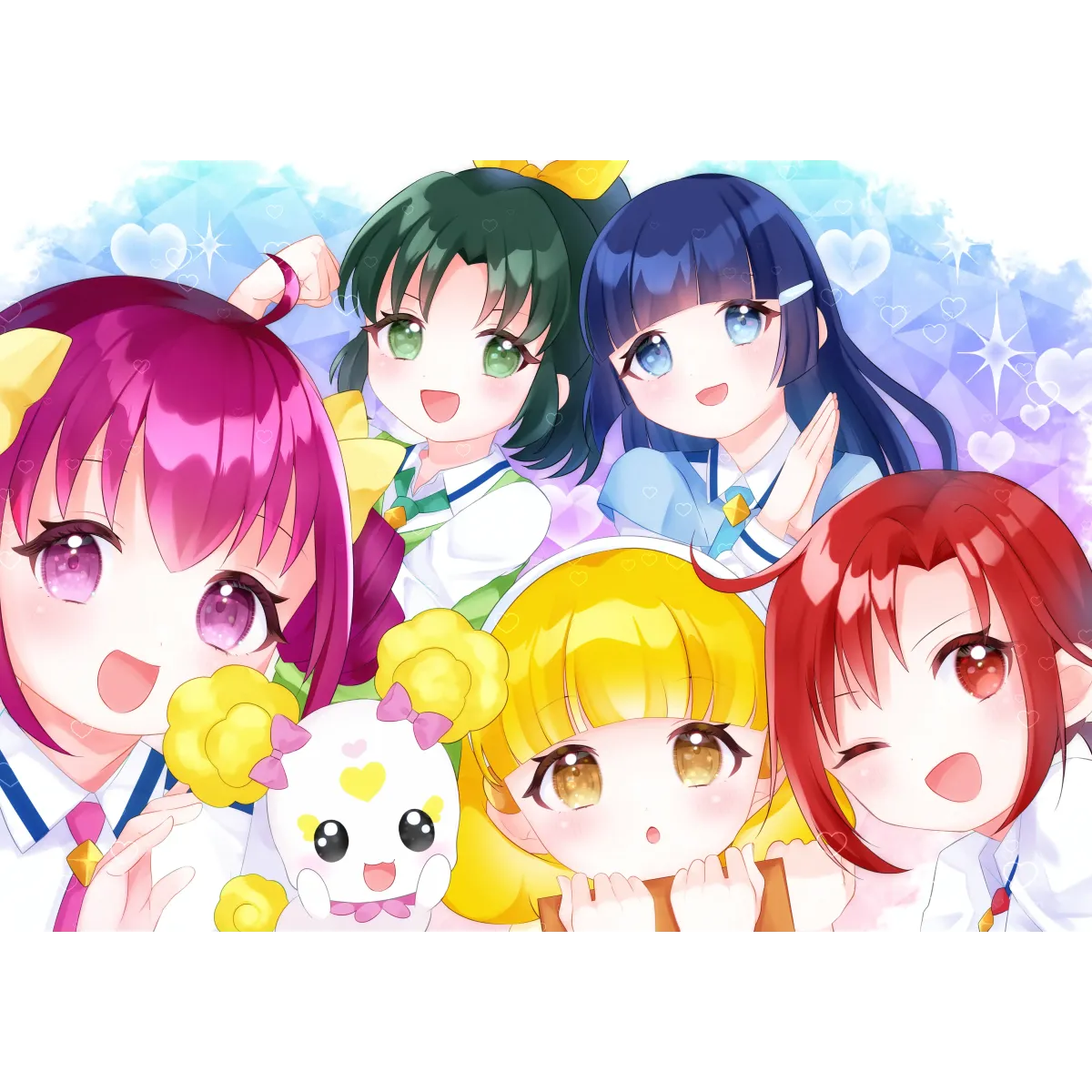 Anime Smile Precure! Mouse Pad (Desk Mat)