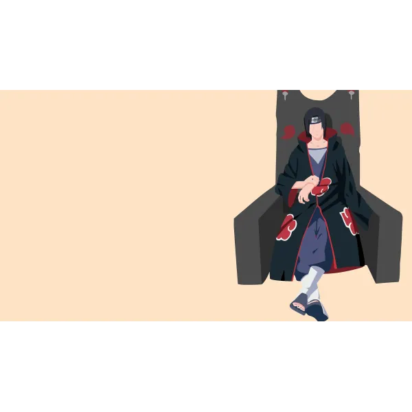 Itachi sitting on the throne  Mouse Pad (Desk Mat)