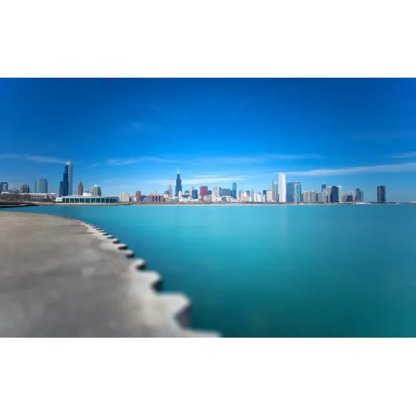 Cityscape and skyline - Chicago, Illinois Mouse Pad (Desk Mat)