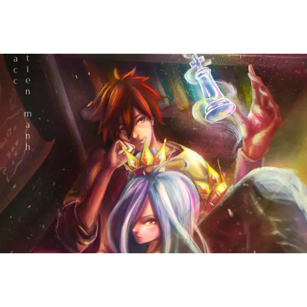 Anime No Game No Life  Mouse Pad (Desk Mat)