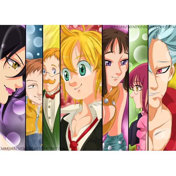 The Seven Deadly Sins  Mouse Pad (Desk Mat)