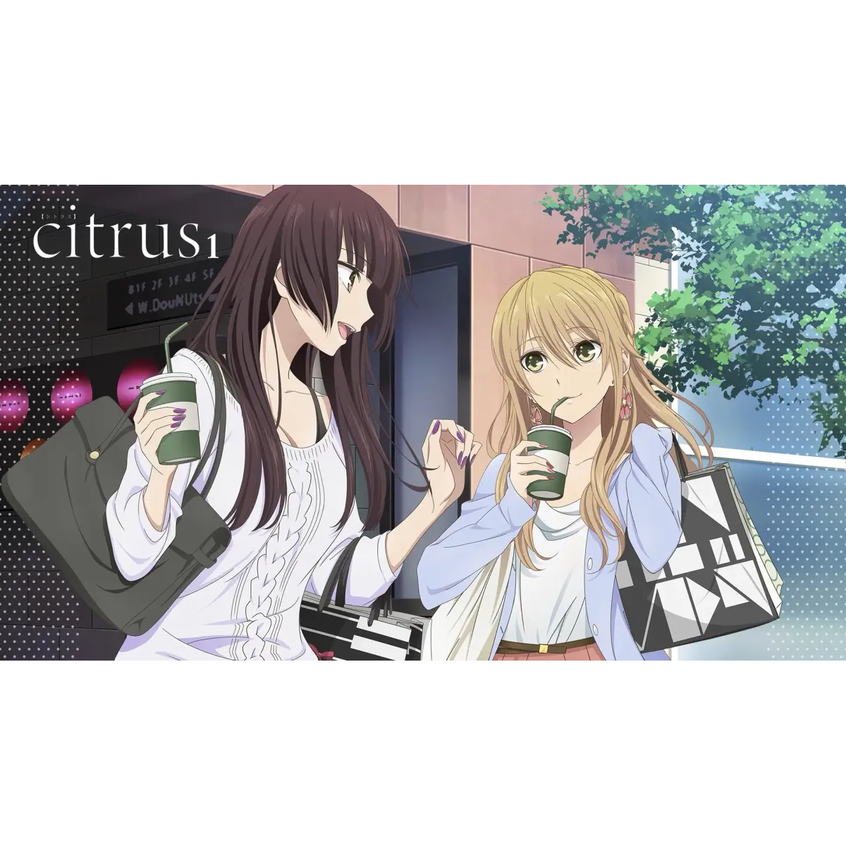 Citrus Yuzu Aihara, Harumi Taniguchi  Mouse Pad (Desk Mat)