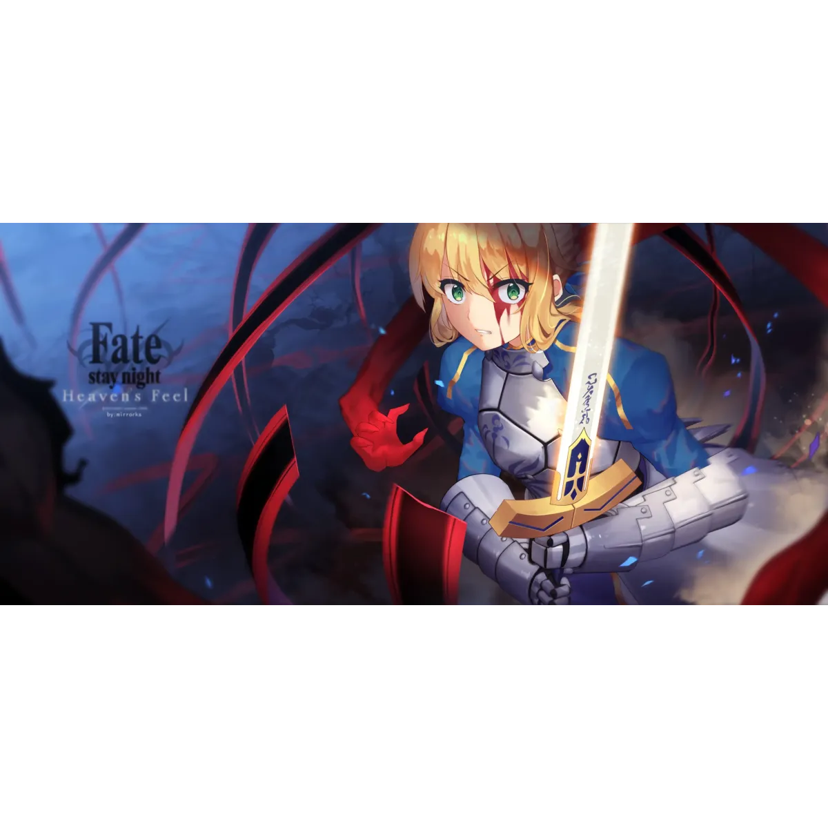 Saber Class Servant  Mouse Pad (Desk Mat)