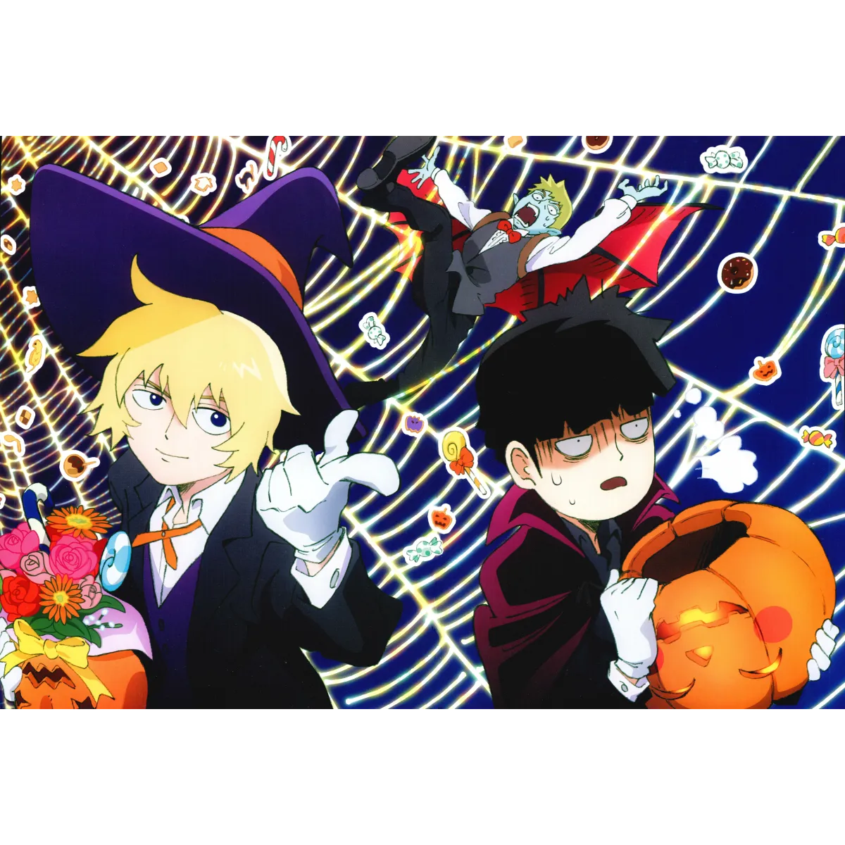 Mob Psycho 100 Arataka Reigen, Shigeo Kageyama, Teruki Hanazawa  Mouse Pad (Desk Mat)