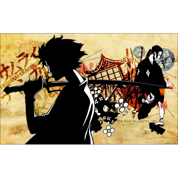 Anime Samurai Champloo Mouse Pad (Desk Mat)