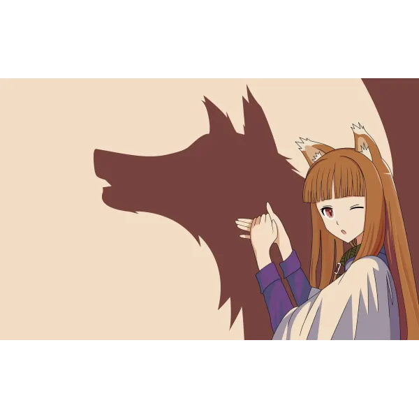 Anime Spice and Wolf  Mouse Pad (Desk Mat)