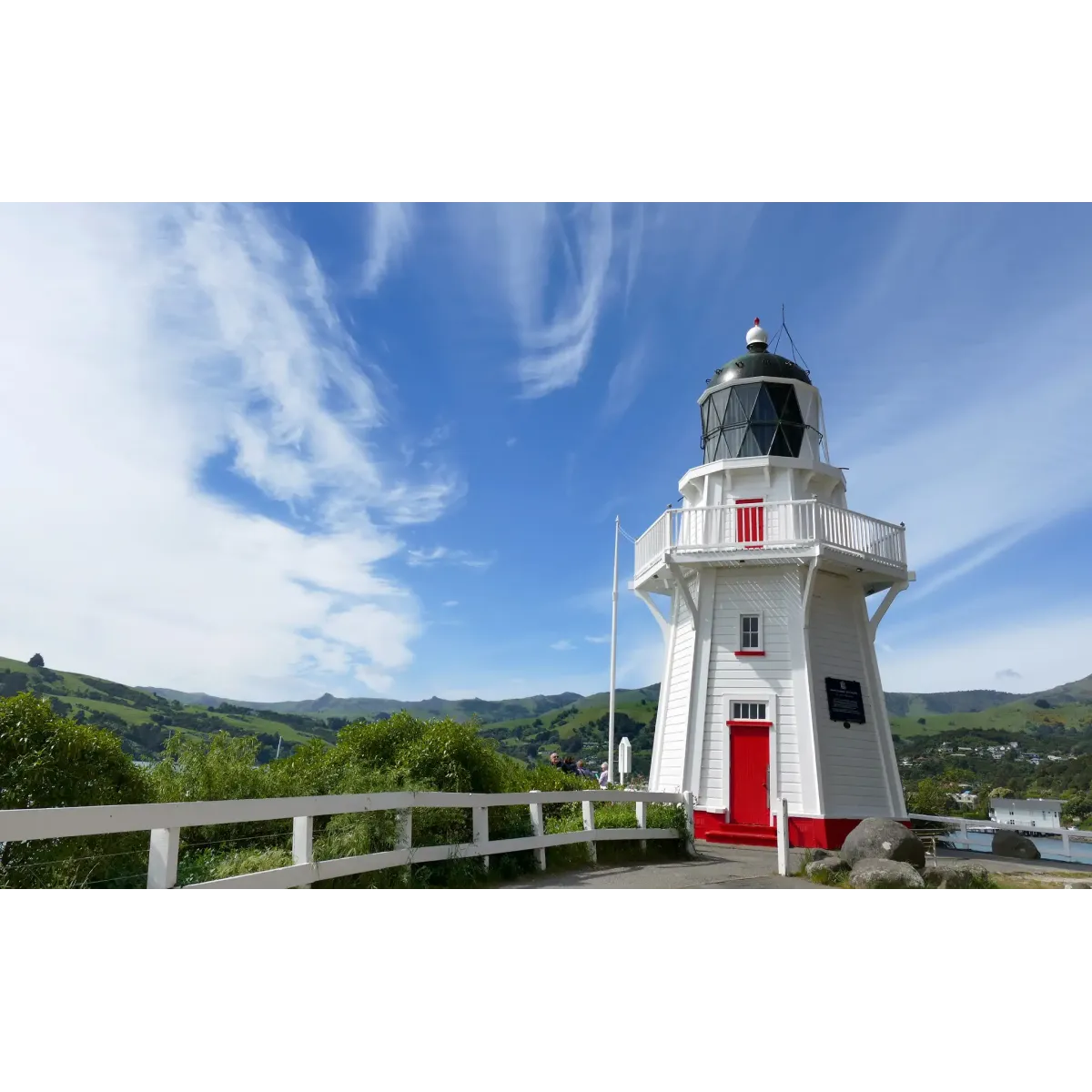 Akaroa Lighthouse, New Zealand's South Island  Mouse Pad (Desk Mat)