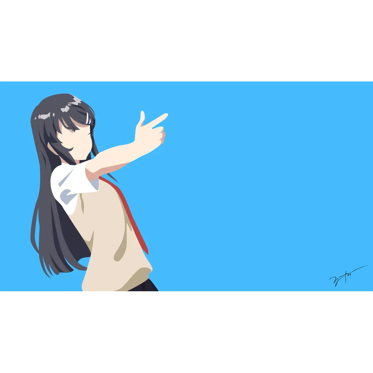 Mai - San  Mouse Pad (Desk Mat)