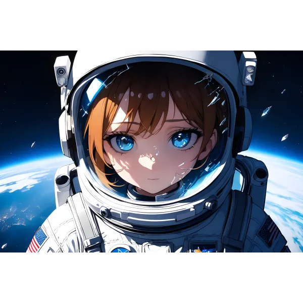 AI Art,astronaut  Mouse Pad (Desk Mat)