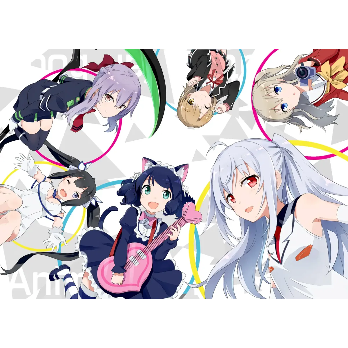 Anime Crossover  Mouse Pad (Desk Mat)