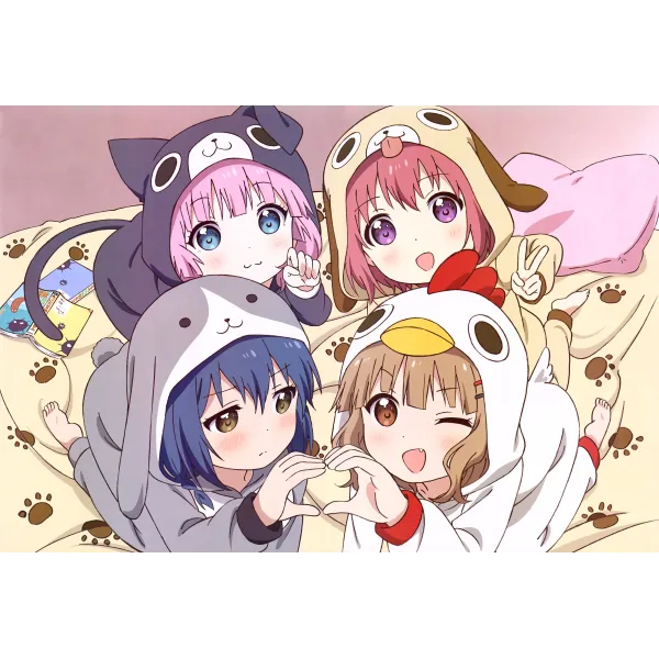 Yuru Yuri  Mouse Pad (Desk Mat)