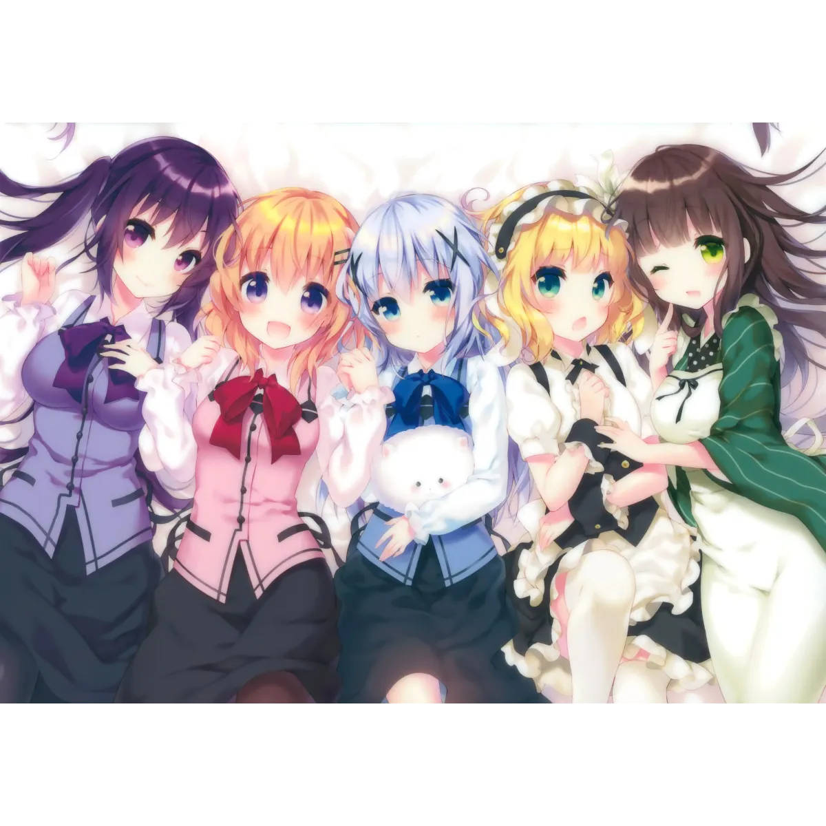 Gochuumon Group  Mouse Pad (Desk Mat)