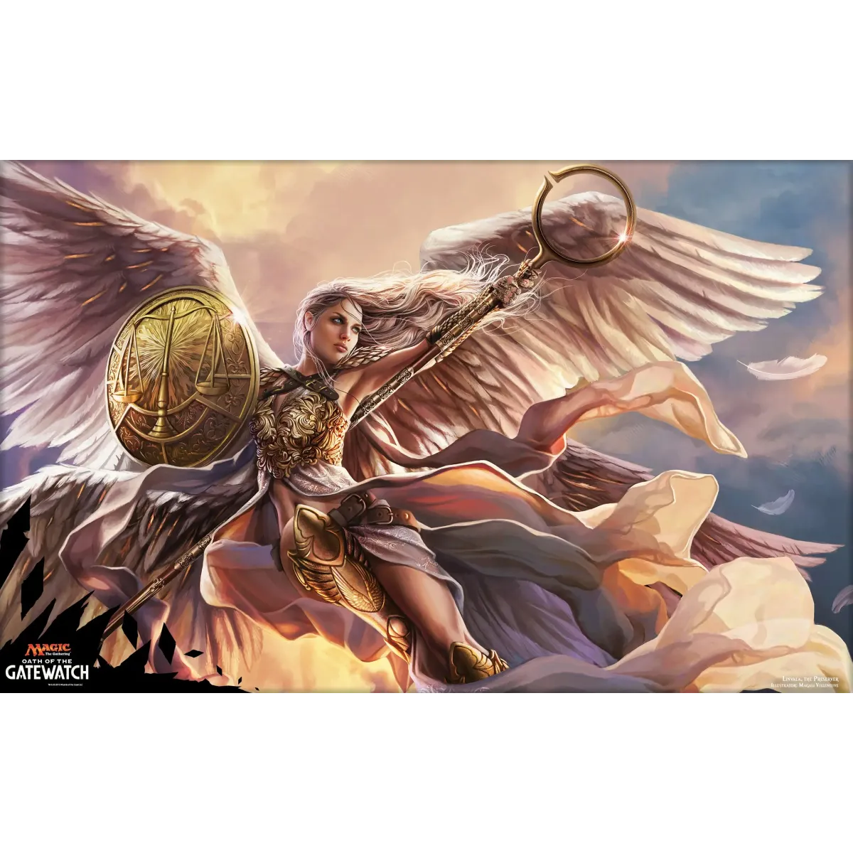 Angel Warrior Mouse Pad (Desk Mat)