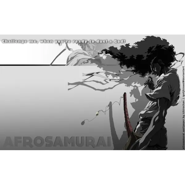 Anime Afro Samurai Mouse Pad (Desk Mat)