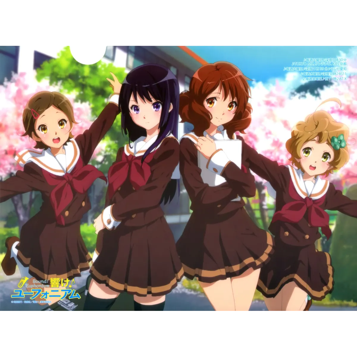 Sound! Euphonium Kumiko Oumae, Reina Kousaka, Hazuki Katou, Sapphire Kawashima  Mouse Pad (Desk Mat)