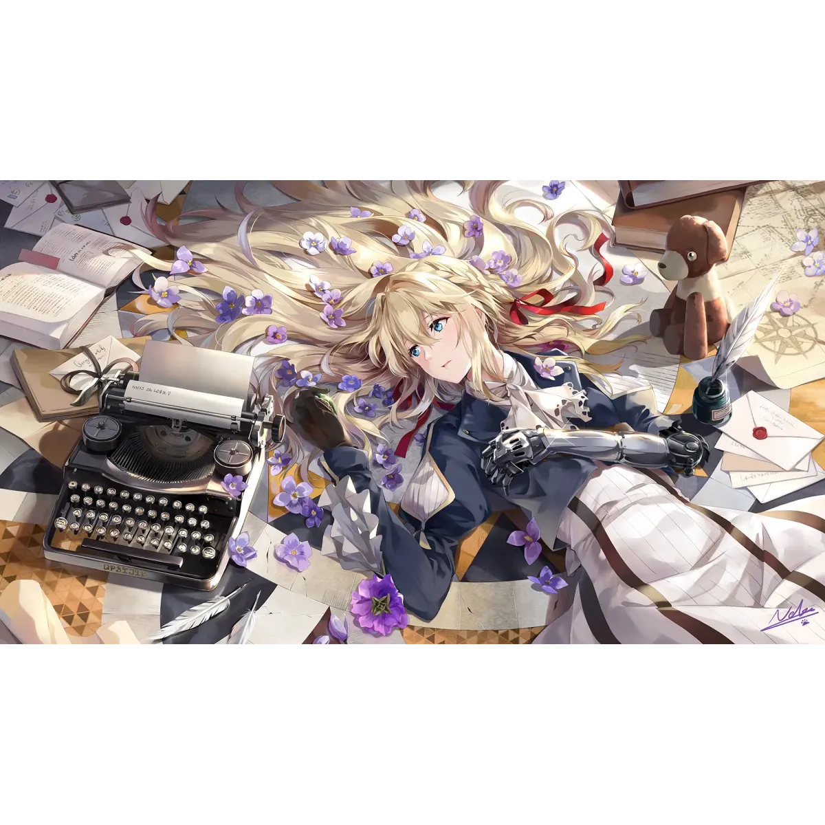 Anime Violet Evergarden  Mouse Pad (Desk Mat)