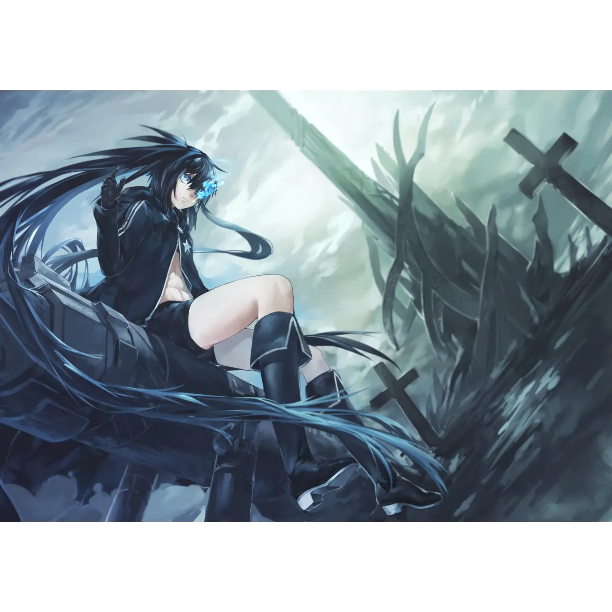 Anime Black Rock Shooter  Mouse Pad (Desk Mat)