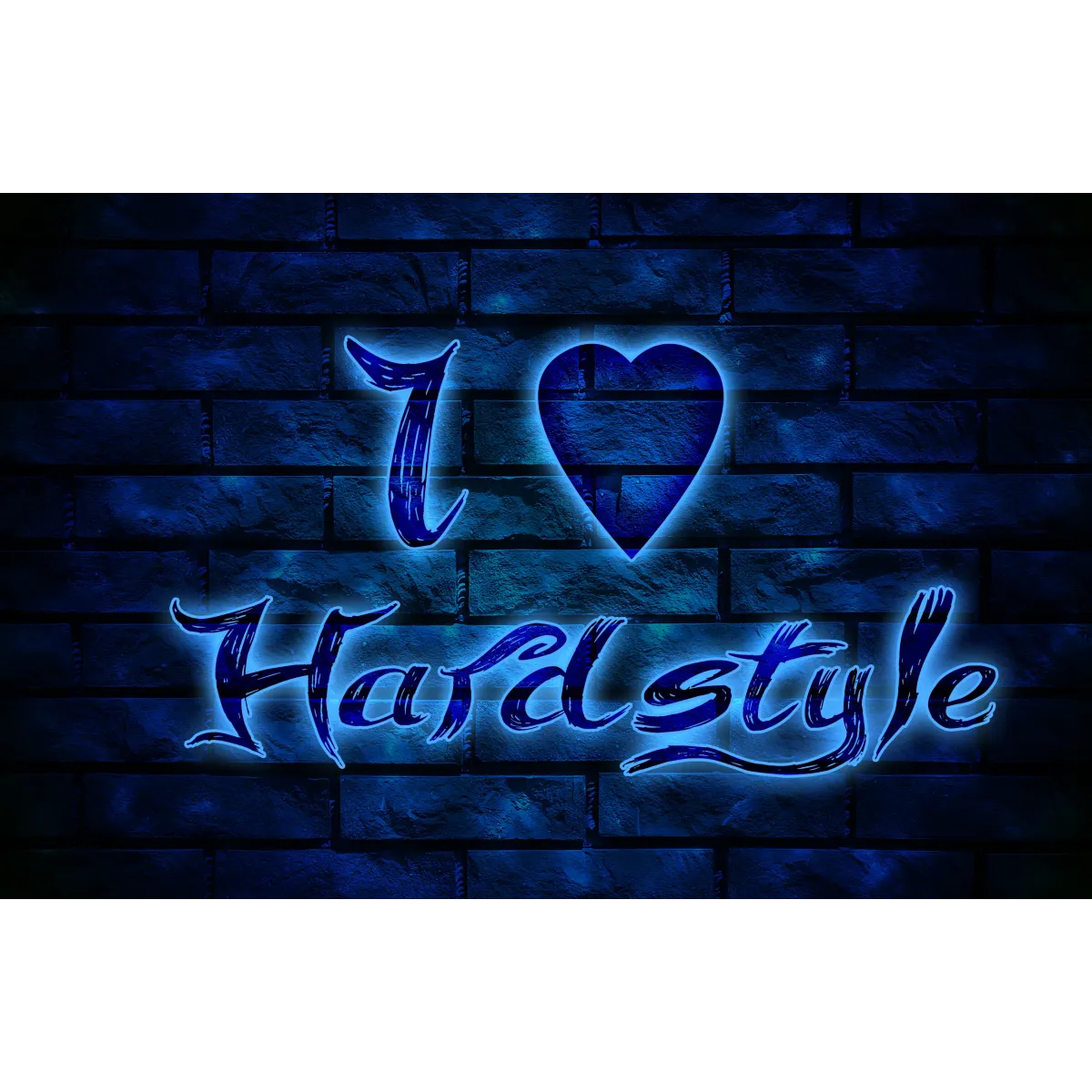 I Love Hardstyle  Mouse Pad (Desk Mat)