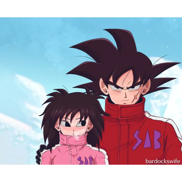 Bardock and Gine  Mouse Pad (Desk Mat)